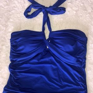Royal Blue halter swimsuit